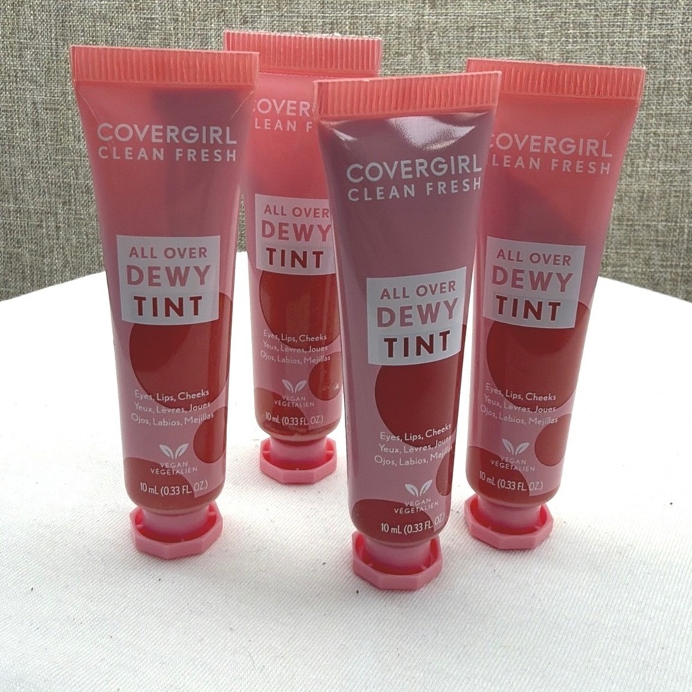 Covergirl Clean Fresh All Over Dewy Tint 400 Dreamy Pink Vegan Makeup Lot of‎ 4